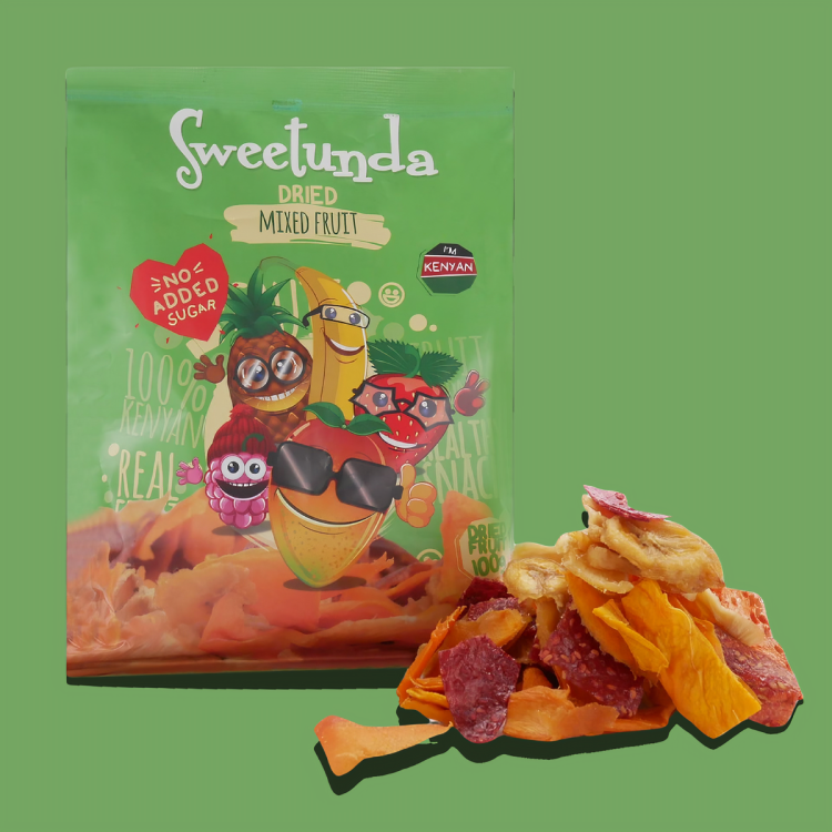 Product of Kenya - Sweetunda Tropical Granola Healthy Snack (Pack of 2) Mixed Seeds and Dried Mixed Fruit