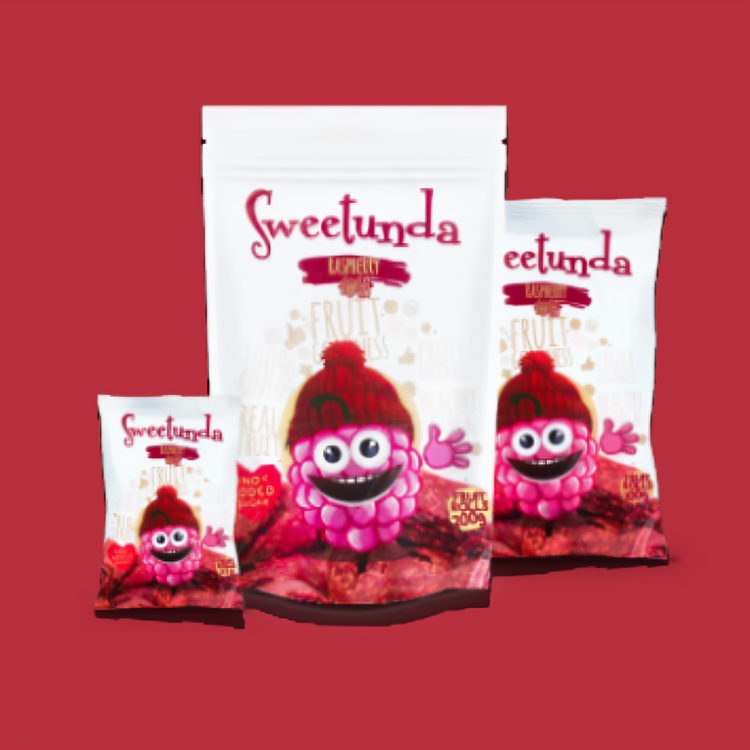 Product of Kenya - Sweetunda Raspberry Mango Roll Healthy Snack (Pack of 5)