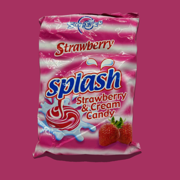Product of Nigeria: Sweetco Splash Strawberry & Cream Candy (5X48 Units) Pack