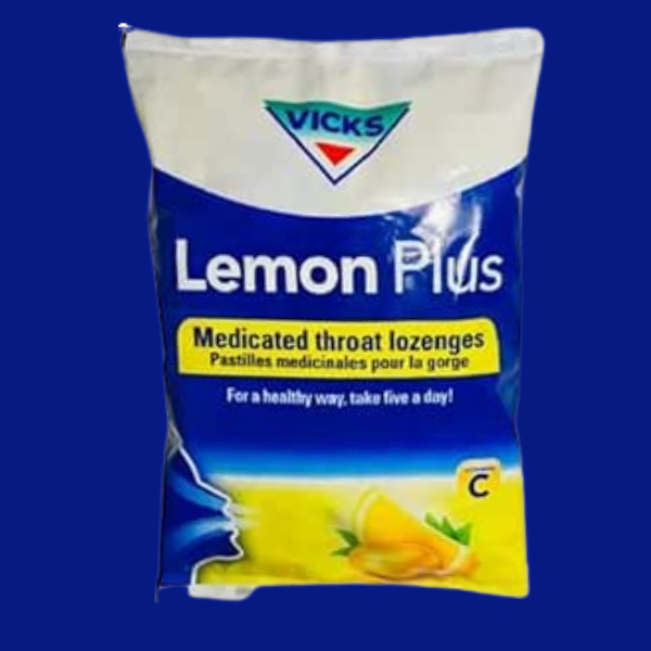 Product of Nigeria : Vicks Lemon Plus Medicated Throat Lozenges (6 x 30g) Pack