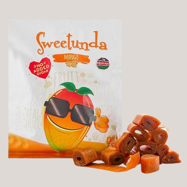 Product of Kenya - Sweetunda Mango Rolls Healthy Snack (Pack of 5)