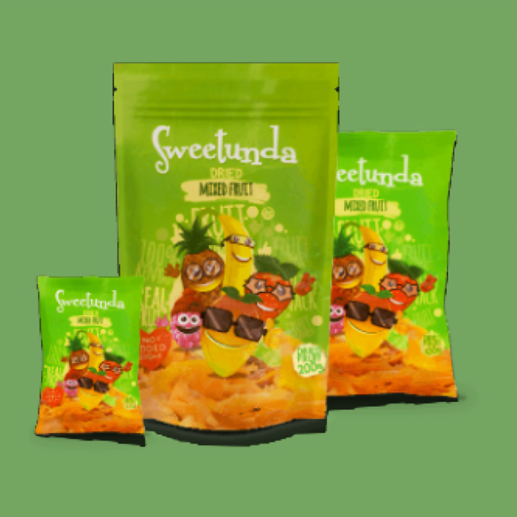 Product of Kenya - Sweetunda Tropical Granola Healthy Snack (Pack of 2) Mixed Seeds and Dried Mixed Fruit